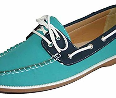 Mujer Coolers Nobuk Falso Mocasines Piel Con Cordones Zapatos Náuticos Tallas 4 – 8