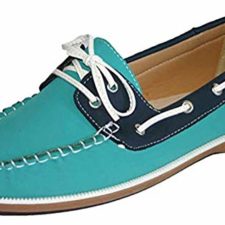 Mujer Coolers Nobuk Falso Mocasines Piel Con Cordones Zapatos Náuticos Tallas 4 – 8